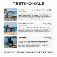 Load image into Gallery viewer, TAKACHIA® TIIME SERIES ALUMINUM VERSION TRIFOLD BIKE - A16