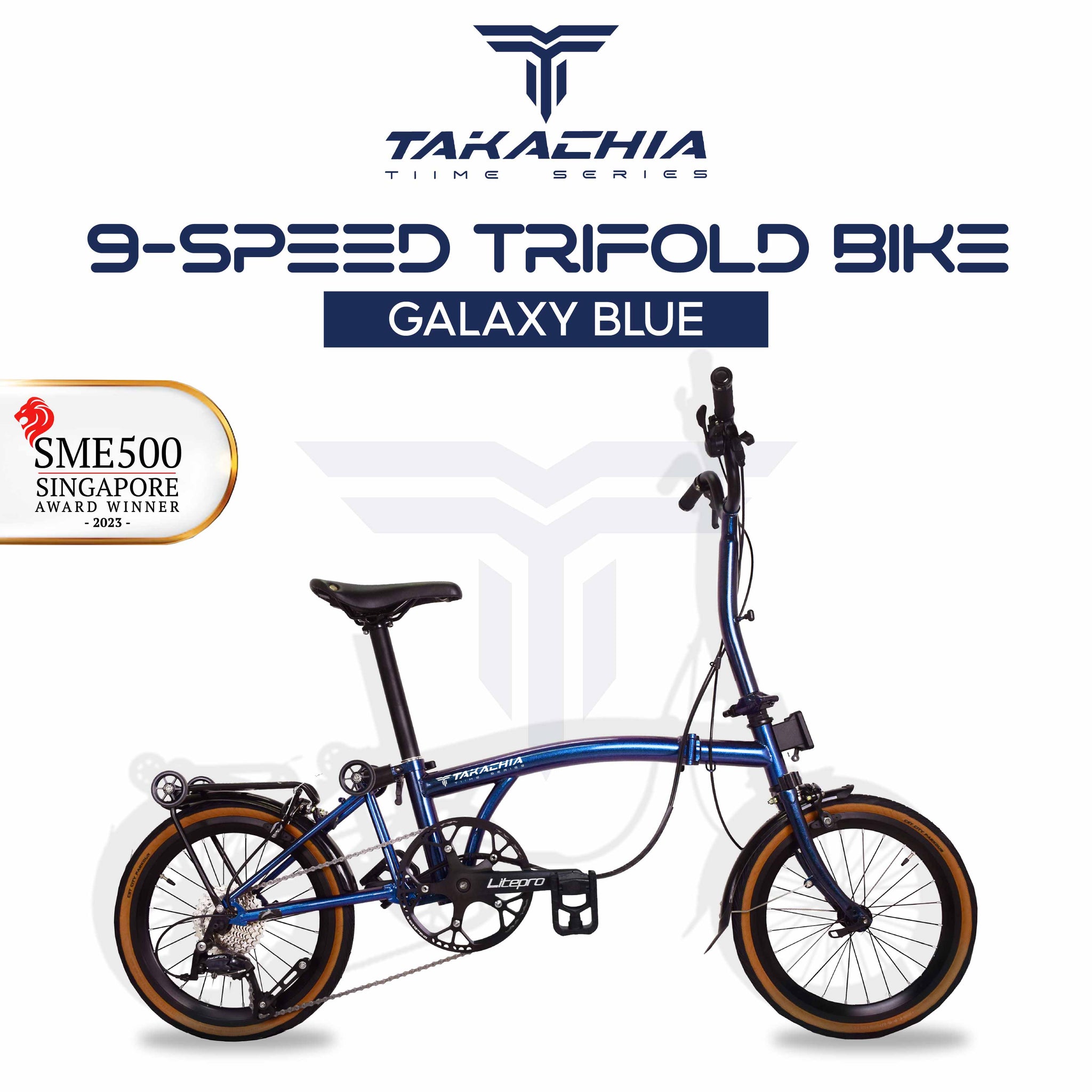 TAKACHIA® TIIME SERIES TRIFOLD BIKE - C16 – Begasso.sg