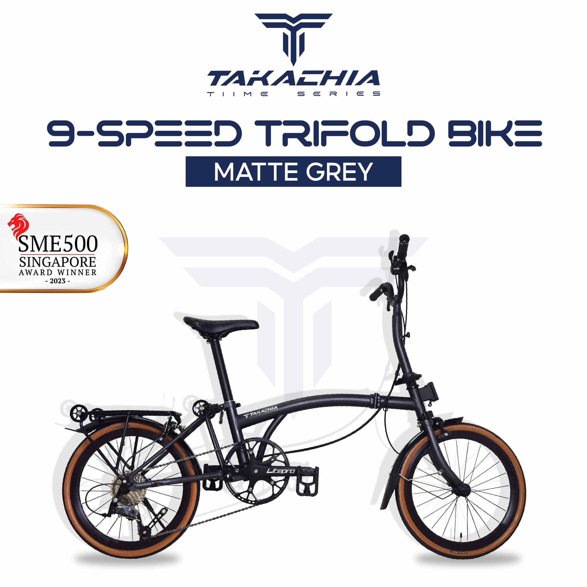 TAKACHIA® TIIME SERIES TRIFOLD BIKE - C16 – Begasso.sg