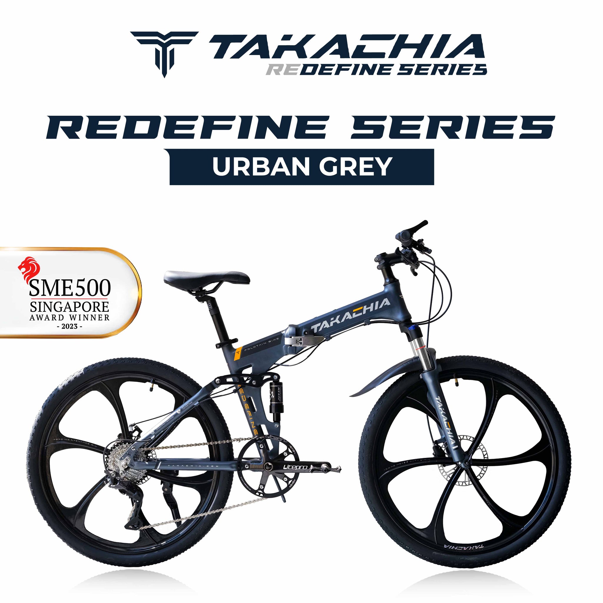 RINKA TAKACHIA® REDEFINE SERIES FOLDTAIN BIKE – Begasso.sg