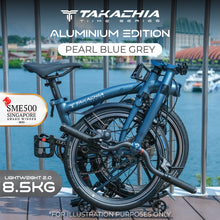 이미지를 갤러리 뷰어에 로드 , TAKACHIA® TIIME SERIES ALUMINUM VERSION TRIFOLD BIKE - A16&quot;
