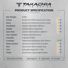 Load image into Gallery viewer, TAKACHIA® TIIME SERIES ALUMINUM VERSION TRIFOLD BIKE - A16
