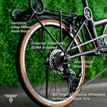 Cargar imagen en el visor de la galería, TAKACHIA® TIIME SERIES ALUMINUM VERSION TRIFOLD BIKE - A20
