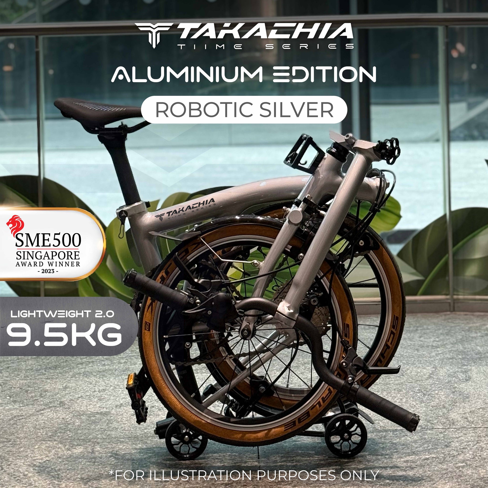 TAKACHIA® TIIME SERIES ALUMINUM VERSION TRIFOLD BIKE - A20