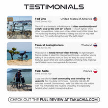 Load image into Gallery viewer, TAKACHIA® TIIME SERIES ALUMINUM VERSION TRIFOLD BIKE - A20
