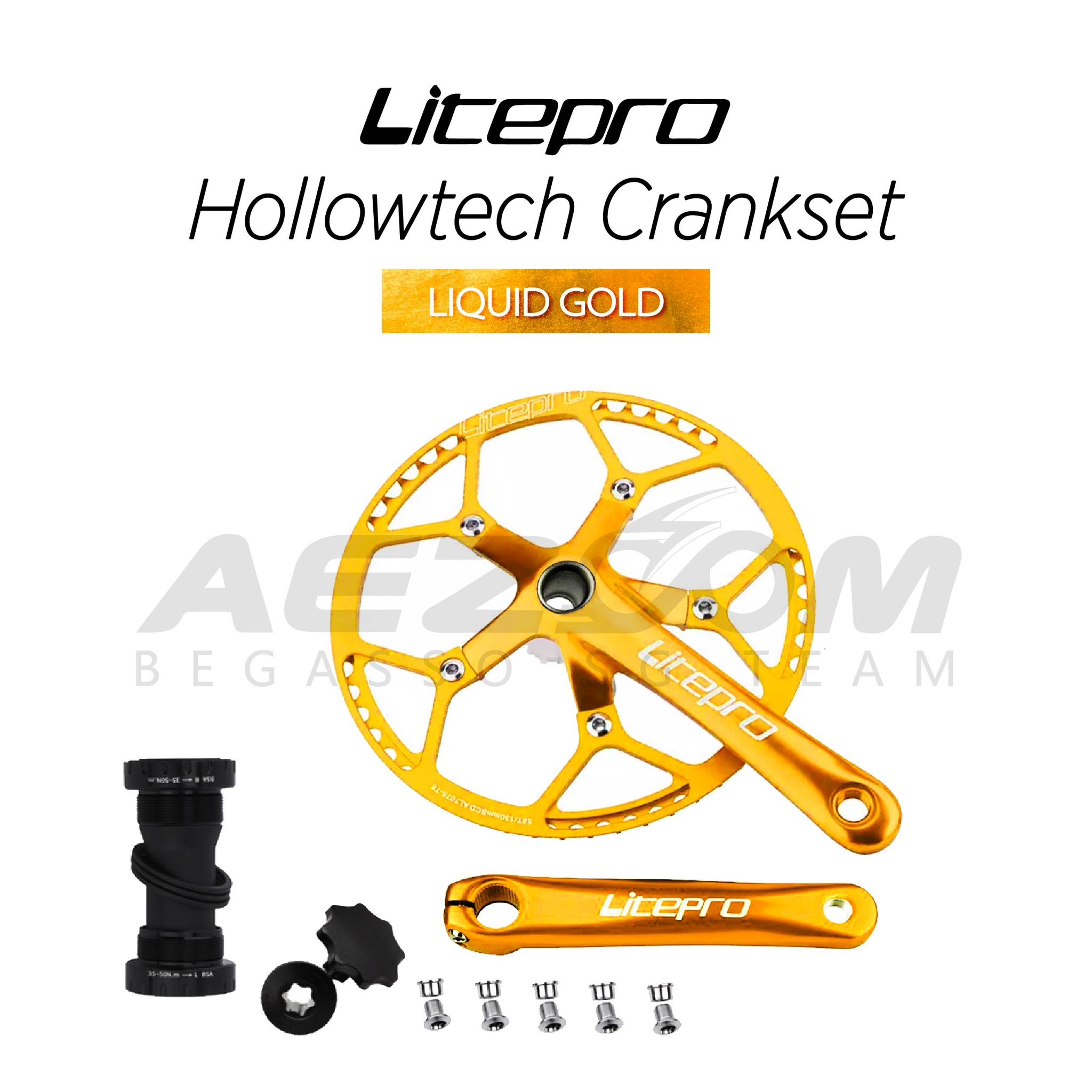 LITEPRO Package: Hollow-Tech Crankset – Begasso.sg